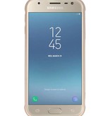 Carbon series hoesje Samsung Galaxy J3 2017 Goud