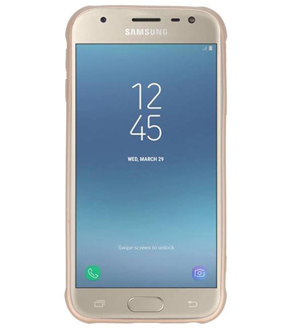 Kulstof serie tilfælde Samsung Galaxy J3 2017 Gold