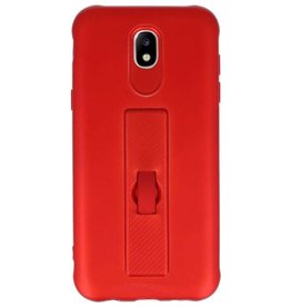 Carbon series hoesje Samsung Galaxy J5 2017 Rood