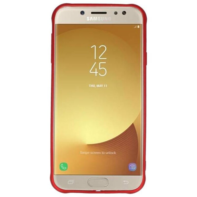 Custodia in carbonio serie Samsung Galaxy J5 2017 Rosso