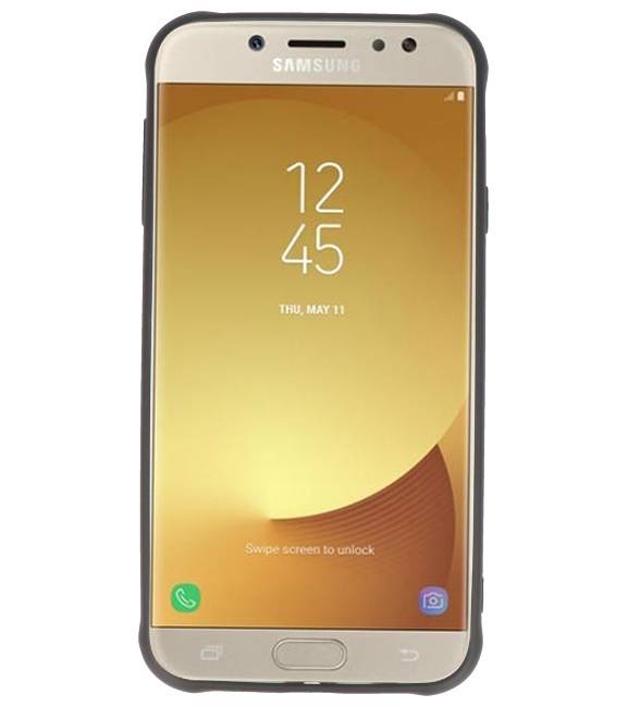 Custodia in carbonio serie Samsung Galaxy J7 2017 nera