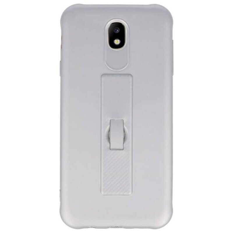 Coque de série en carbone Samsung Galaxy J7 2017 Silver
