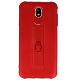 Carcasa de la serie Carbon Samsung Galaxy J7 2017 Red