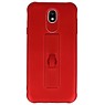 Carbon-Serie Tasche Samsung Galaxy J7 2017 Rot