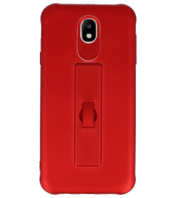 Carbon-Serie Tasche Samsung Galaxy J7 2017 Rot