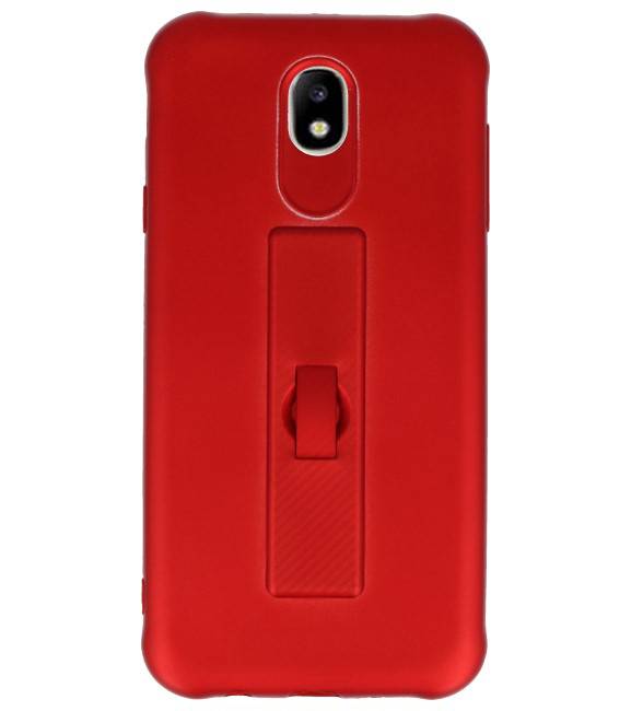 Carcasa de la serie Carbon Samsung Galaxy J7 2017 Red