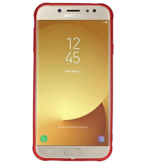 Coque de série en carbone Samsung Galaxy J7 2017 Rouge