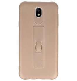 Carbon series hoesje Samsung Galaxy J7 2017 Goud