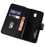 Bookstyle Wallet Cases Tasche für Galaxy J7 2018 Schwarz