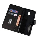 Funda de estuche para estuche Bookstyle para Galaxy J7 2018 Black