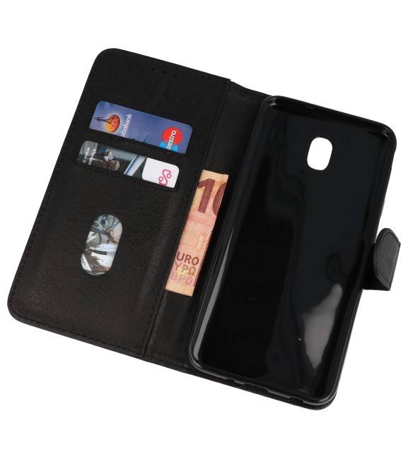 Bookstyle Wallet Cases Hoesje voor Galaxy J7 2018 Zwart