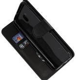 Bookstyle Wallet Cases Tasche für Galaxy J7 2018 Schwarz