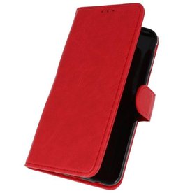 Etui Portefeuille Bookstyle pour Galaxy J7 2018 Rouge