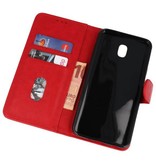 Bookstyle Wallet Cases Hoesje voor Galaxy J7 2018 Rood