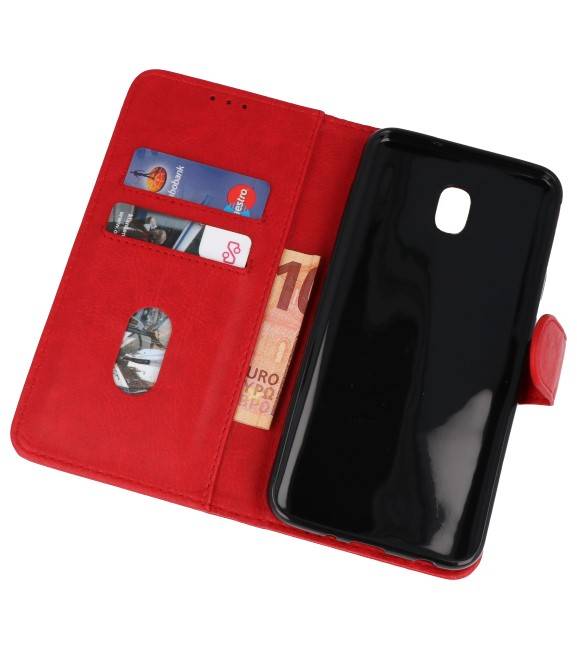 Bookstyle Wallet Cases Case for Galaxy J7 2018 Red