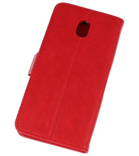 Bookstyle Wallet Cases Taske til Galaxy J7 2018 Red