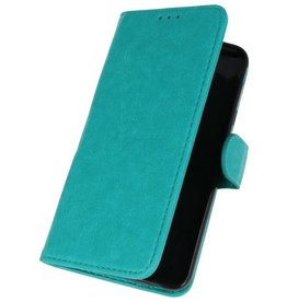 Funda de estuche para estuche Bookstyle para Galaxy J7 2018 Verde