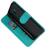 Bookstyle Wallet Cases Tasche für Galaxy J7 2018 Grün