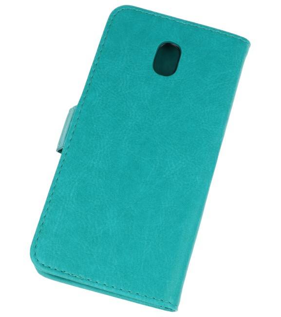 Bookstyle Wallet Cases Taske til Galaxy J7 2018 Green