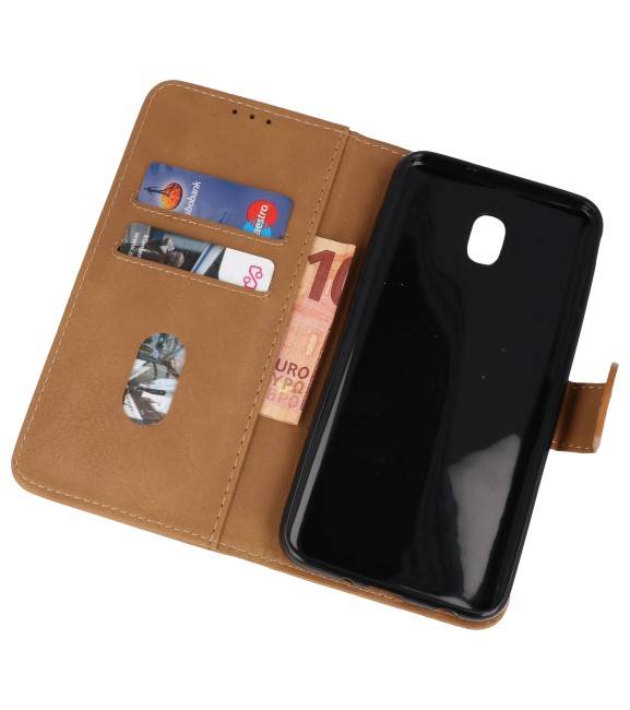 Bookstyle Wallet Cases Case for Galaxy J7 2018 Brown