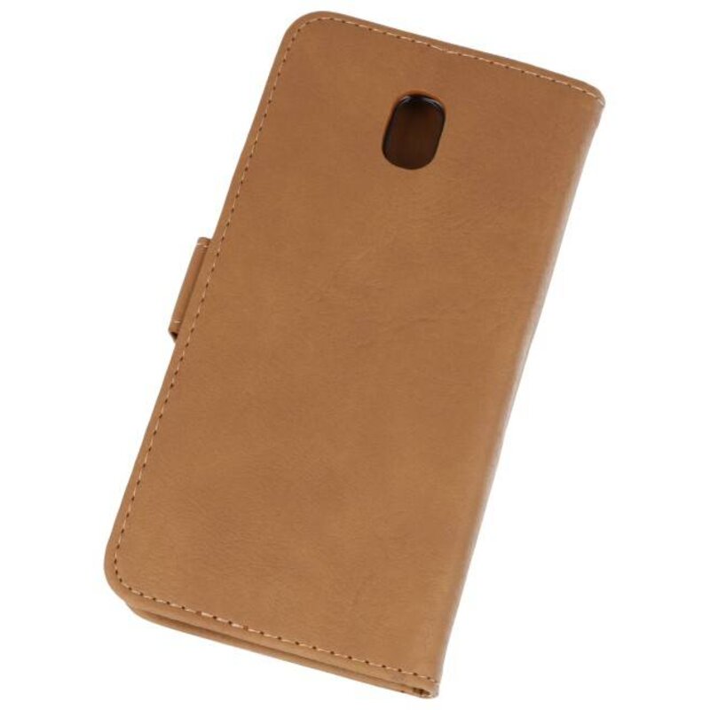 Bookstyle Wallet Cases Taske til Galaxy J7 2018 Brown