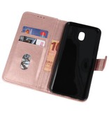 Bookstyle Wallet Cases Taske til Galaxy J7 2018 Pink