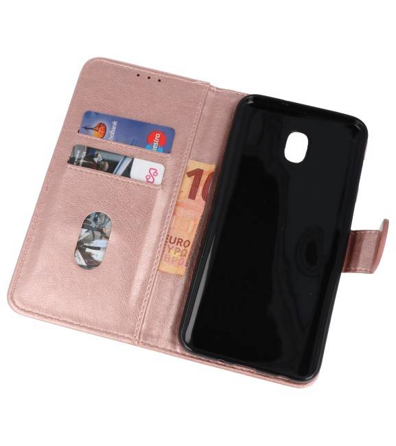 Bookstyle Wallet Cases Tasche für Galaxy J7 2018 Pink