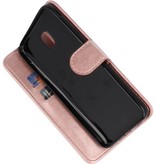 Bookstyle Wallet Cases Tasche für Galaxy J7 2018 Pink