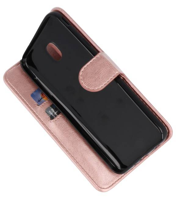 Estuche para maletas Bookstyle Wallet para Galaxy J7 2018 Pink