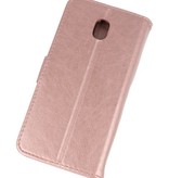 Bookstyle Wallet Cases Taske til Galaxy J7 2018 Pink