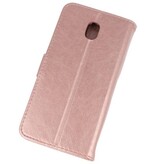 Bookstyle Wallet Cases Hoesje voor Galaxy J7 2018 Roze