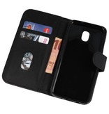 Bookstyle Wallet Cases Hoesje voor Galaxy J3 2018 Zwart