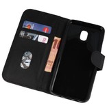 Bookstyle Wallet Cases Tasche für Galaxy J3 2018 Schwarz