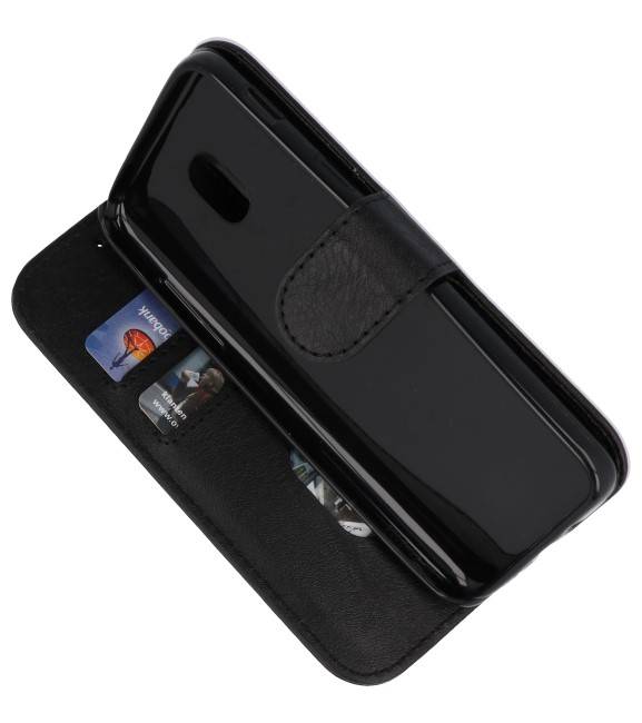 Bookstyle Wallet Cases Tasche für Galaxy J3 2018 Schwarz