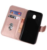 Bookstyle Wallet Cases Hoesje voor Galaxy J3 2018 Roze