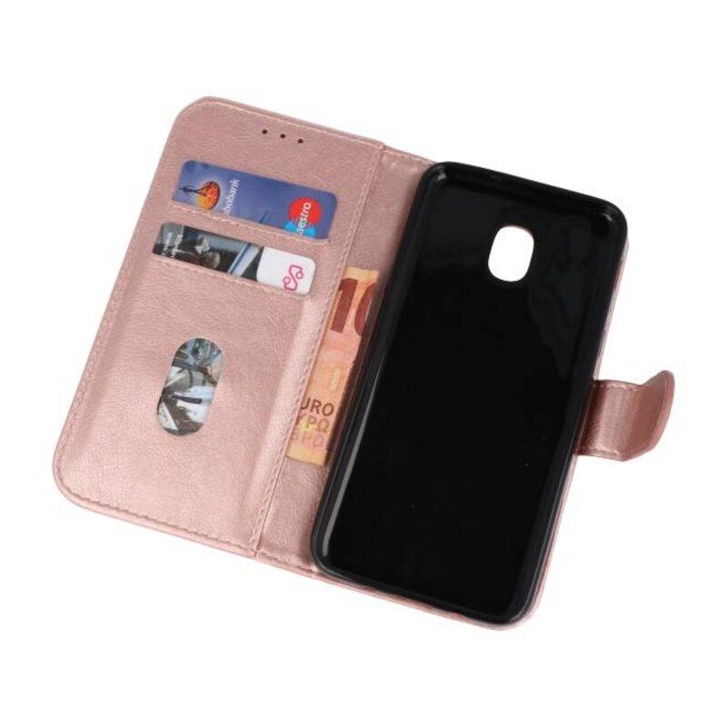 Bookstyle Wallet Cases Taske til Galaxy J3 2018 Pink
