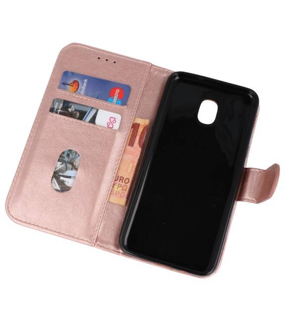 Bookstyle Wallet Cases Tasche für Galaxy J3 2018 Pink