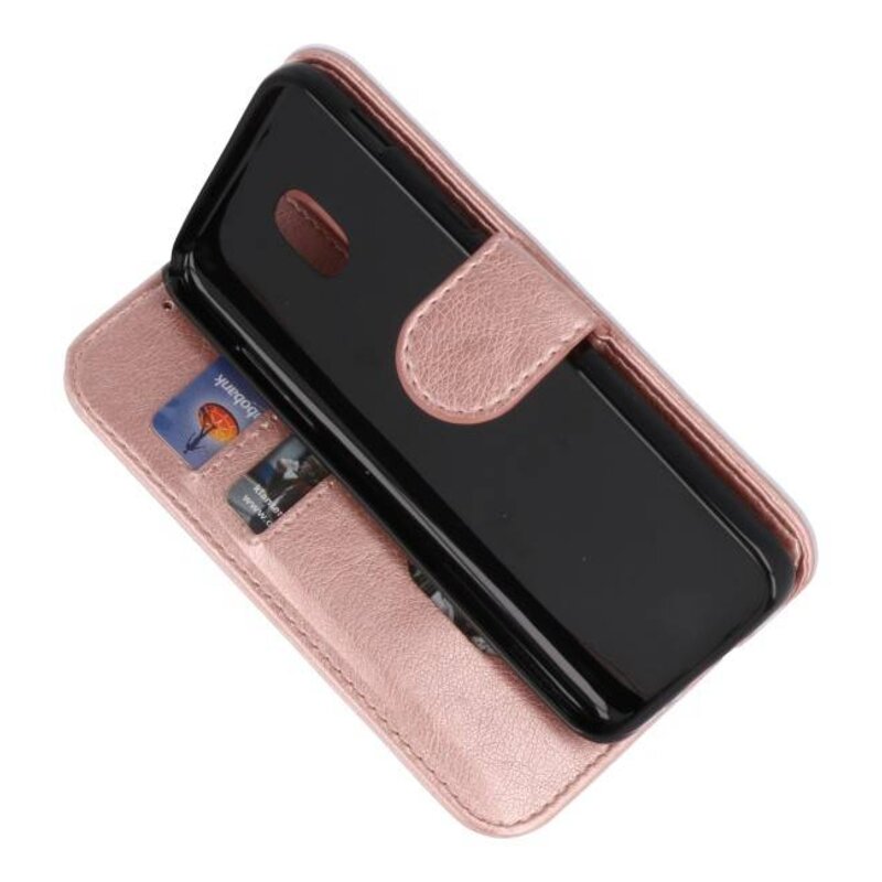 Bookstyle Wallet Cases Taske til Galaxy J3 2018 Pink