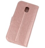 Bookstyle Wallet Cases Taske til Galaxy J3 2018 Pink