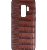Croco Hard Case til Samsung Galaxy S9 Plus Dark Brown