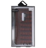 Croco Hard Case pour Samsung Galaxy S9 Plus brun foncé