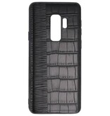 Croco Hard Case voor Samsung Galaxy S9 Plus Zwart