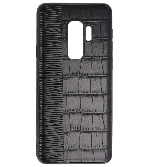 Croco Hard Case voor Samsung Galaxy S9 Plus Zwart