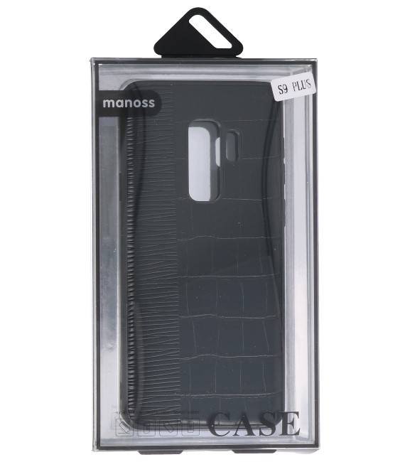 Croco Hard Case voor Samsung Galaxy S9 Plus Zwart