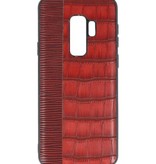 Croco Hartschalenetui für Samsung Galaxy S9 Plus Rot