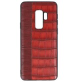 Croco Hartschalenetui für Samsung Galaxy S9 Plus Rot