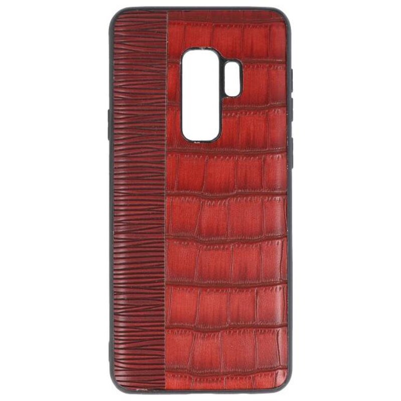 Croco Hartschalenetui für Samsung Galaxy S9 Plus Rot