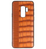 Croco Hard Case for Samsung Galaxy S9 Plus Brown