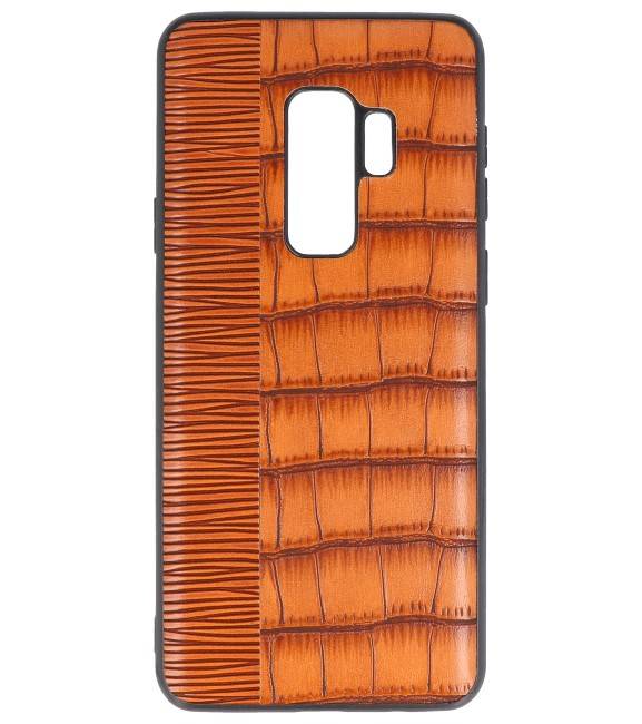 Croco Hard Case voor Samsung Galaxy S9 Plus Bruin