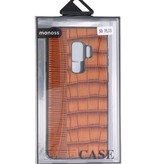 Croco Hard Case voor Samsung Galaxy S9 Plus Bruin